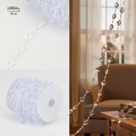 Гирлянда из кристаллов, прозрачная, 15 м ᐒ купить на  ❤ Like7km.com.ua