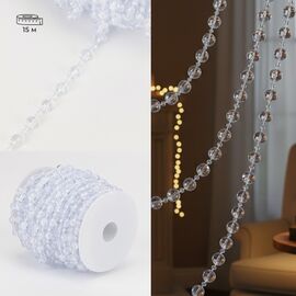 Гирлянда из кристаллов, прозрачная, 15 м ᐒ купить на  ❤ Like7km.com.ua