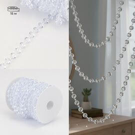 Гирлянда из кристаллов, прозрачная, 15 м ᐒ купить на  ❤ Like7km.com.ua
