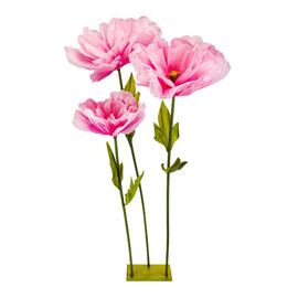 Большие ростовые декоративные цветы на стойке, розовые, 165 см, изображение 2 ᐒ купить на  ❤ Like7km.com.ua