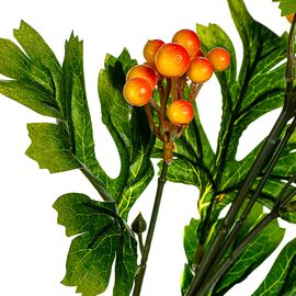 Ветвь калины с красно-желтым ягодами  искусственная, изображение 3 ᐒ купить на  ❤ Like7km.com.ua