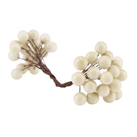 Набор декоративных ягодок "Дары природы", кремовый, 15 см 4SEASONS, изображение 2 ᐒ купить на  ❤ Like7km.com.ua