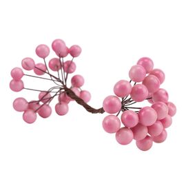 Набор декоративных ягодок "Дары природы", розовый, 15 см 4SEASONS, изображение 2 ᐒ купить на  ❤ Like7km.com.ua