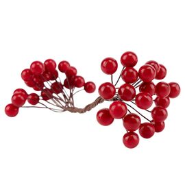 Набор декоративных ягодок "Дары природы", красный, 15 см 4SEASONS, изображение 2 ᐒ купить на  ❤ Like7km.com.ua
