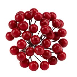 Набор декоративных ягодок "Дары природы", красный, 15 см 4SEASONS, изображение 3 ᐒ купить на  ❤ Like7km.com.ua