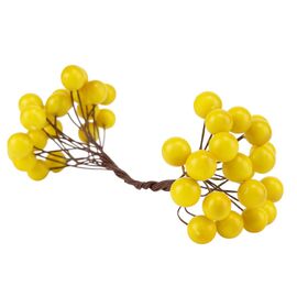 Набор декоративных ягодок "Дары природы", жёлтый, 15 см 4SEASONS, изображение 2 ᐒ купить на  ❤ Like7km.com.ua