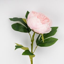 Искусственный пион, нежно-розовый, 70 см, изображение 2 ᐒ купить на  ❤ Like7km.com.ua