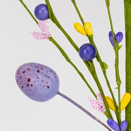 Пасхальная декоративная веточка "Разноцветные крашанки", 40 см, изображение 2 ᐒ купить на  ❤ Like7km.com.ua