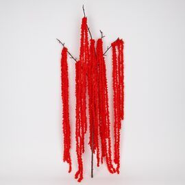 Искусственная свисающая ветка "Амарант", красная, 120 см ᐒ купить на  ❤ Like7km.com.ua