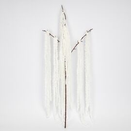 Искусственная свисающая ветка "Амарант", белая, 120 см ᐒ купить на  ❤ Like7km.com.ua