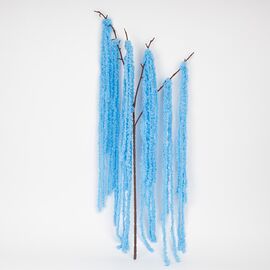 Искусственная свисающая ветка "Амарант", голубая, 120 см ᐒ купить на  ❤ Like7km.com.ua