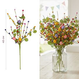 Пасхальная декоративная веточка "Крашанки", 45 см, изображение 3 ᐒ купить на  ❤ Like7km.com.ua