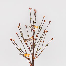 Пасхальная декоративная веточка "Птички", 50 см, изображение 2 ᐒ купить на  ❤ Like7km.com.ua