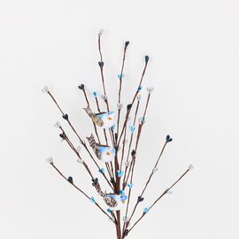 Пасхальная декоративная веточка "Птички", 50 см, изображение 2 ᐒ купить на  ❤ Like7km.com.ua