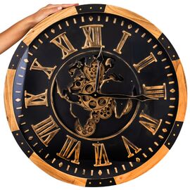Часы "Золотая карта", 64 см, изображение 2 ᐒ купить на  ❤ Like7km.com.ua