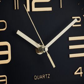 Часы "Моментум", черно-золотые, 20 см, изображение 2 ᐒ купить на  ❤ Like7km.com.ua