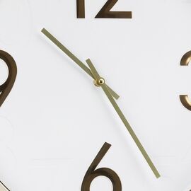 Часы "Элегия", бело-золотые, 40 см, изображение 2 ᐒ купить на  ❤ Like7km.com.ua