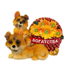 Магнит "Веселые пёсики", изображение 2 ᐒ купить на  ❤ Like7km.com.ua