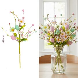 Пасхальная декоративная веточка "Крашанки", 40 см, изображение 3 ᐒ купить на  ❤ Like7km.com.ua