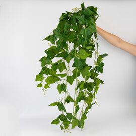 Искусственная свисающая ветка "Плющ", зеленая, 110 см, изображение 2 ᐒ купить на  ❤ Like7km.com.ua