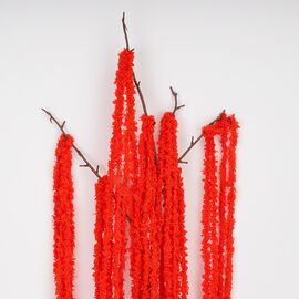 Искусственная свисающая ветка "Амарант", красная, 120 см, изображение 2 ᐒ купить на  ❤ Like7km.com.ua
