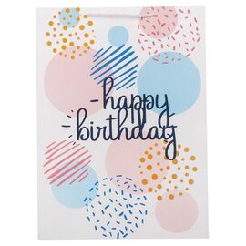 Подарочный пакет "Birthday", 31*42 см * Рандомный выбор дизайна, изображение 2 ᐒ купить на  ❤ Like7km.com.ua