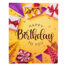 Подарочный пакет "День Рождения", 26*32 см * Рандомный выбор дизайна, изображение 3 ᐒ купить на  ❤ Like7km.com.ua