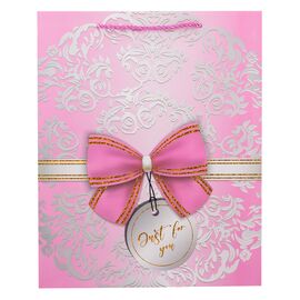 Подарочный пакет "Элегантный бант", 26*32 см * Рандомный выбор дизайна, изображение 3 ᐒ купить на  ❤ Like7km.com.ua