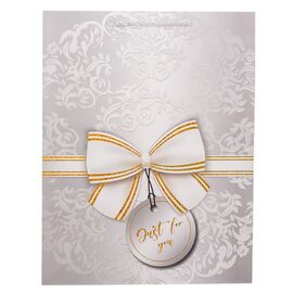 Подарочный пакет "Элегантный бант", 31*40 см * Рандомный выбор дизайна, изображение 4 ᐒ купить на  ❤ Like7km.com.ua