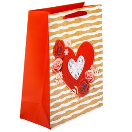 Подарочный пакет "Романтика", 32*26*12 см, изображение 5 ᐒ купить на  ❤ Like7km.com.ua