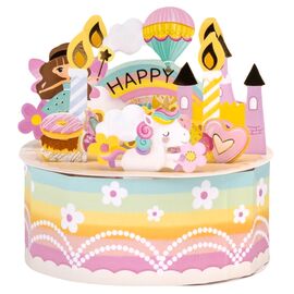 Серия объемных открыток "Праздничный тортик", 4 вида, изображение 2 ᐒ купить на  ❤ Like7km.com.ua