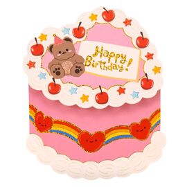 Серия открыток "Торт ко Дню Рождения", 4 вида, изображение 4 ᐒ купить на  ❤ Like7km.com.ua