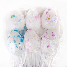 Пасхальные яйца на палочках "Радуга", 6 шт, изображение 2 ᐒ купить на  ❤ Like7km.com.ua