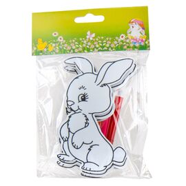 Набор зайчиков с фломастерами "Раскраска", 3 шт., изображение 2 ᐒ купить на  ❤ Like7km.com.ua