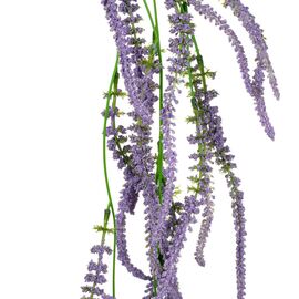 Искусственная ампельная ветвь из цветов, сиреневая, 87 см, изображение 2 ᐒ купить на  ❤ Like7km.com.ua