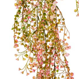 Искусственная ампельная ветвь, розово-зеленая, 85 см, изображение 2 ᐒ купить на  ❤ Like7km.com.ua