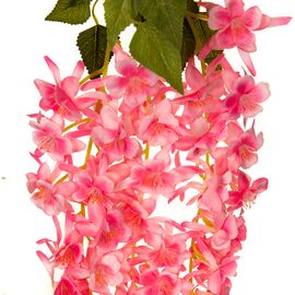 Искусственная ампельная ветвь, розовая, 117 см, изображение 2 ᐒ купить на  ❤ Like7km.com.ua