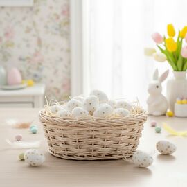 Набор мини пасхальных яиц "Золотые звезды", 18 шт, изображение 3 ᐒ купить на  ❤ Like7km.com.ua