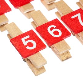 Прищепка "Цифры", изображение 3 ᐒ купить на  ❤ Like7km.com.ua