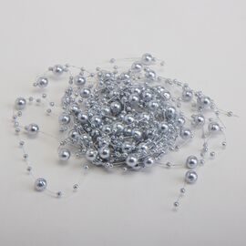 Декоративные бусы, серебряные, изображение 2 ᐒ купить на  ❤ Like7km.com.ua