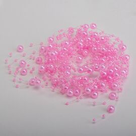 Декоративные бусы, розовые, изображение 2 ᐒ купить на  ❤ Like7km.com.ua