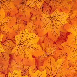 Искусственные кленовые листья "Золотая осень", оранжевые, 250 г, изображение 2 ᐒ купить на  ❤ Like7km.com.ua