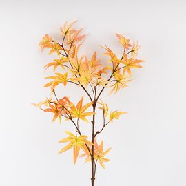 Искусственная ветка "Клен осенний", желтая, 85 см, изображение 3 ᐒ купить на  ❤ Like7km.com.ua