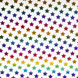 Упаковочная бумага "Красочные звезды", 50*70 см, изображение 3 ᐒ купить на  ❤ Like7km.com.ua