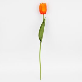 Искусственный тюльпан с эффектом живого прикосновения, оранжевый, 45 см, изображение 4 ᐒ купить на  ❤ Like7km.com.ua