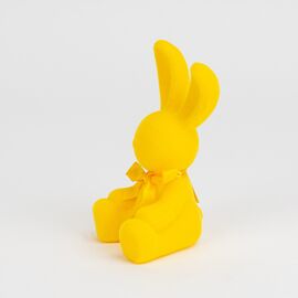 Фигурка флоковая "Пасхальный зайчик", желтая, 15 см, изображение 2 ᐒ купить на  ❤ Like7km.com.ua