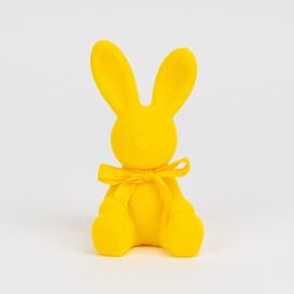Фигурка флоковая "Пасхальный зайчик", желтая, 15 см, изображение 3 ᐒ купить на  ❤ Like7km.com.ua