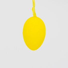Набор из 6 подвесных флоковых крашанок, желтый, 6 см, изображение 3 ᐒ купить на  ❤ Like7km.com.ua