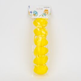 Набор из 6 подвесных флоковых крашанок, желтый, 6 см, изображение 4 ᐒ купить на  ❤ Like7km.com.ua