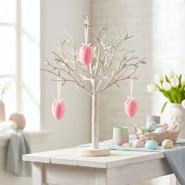 Крашанка флоковая подвесная, розовая, 14 см, изображение 2 ᐒ купить на  ❤ Like7km.com.ua